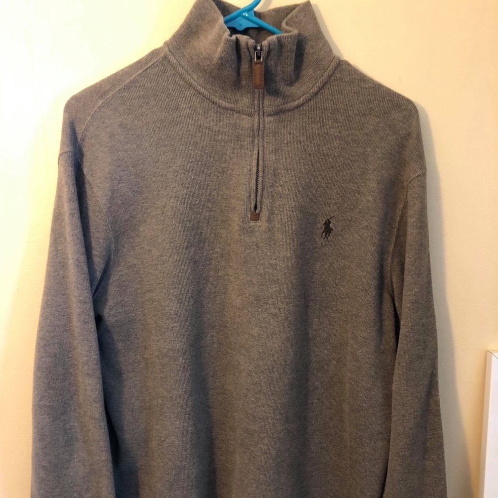 Quarter-zip Polo sweater